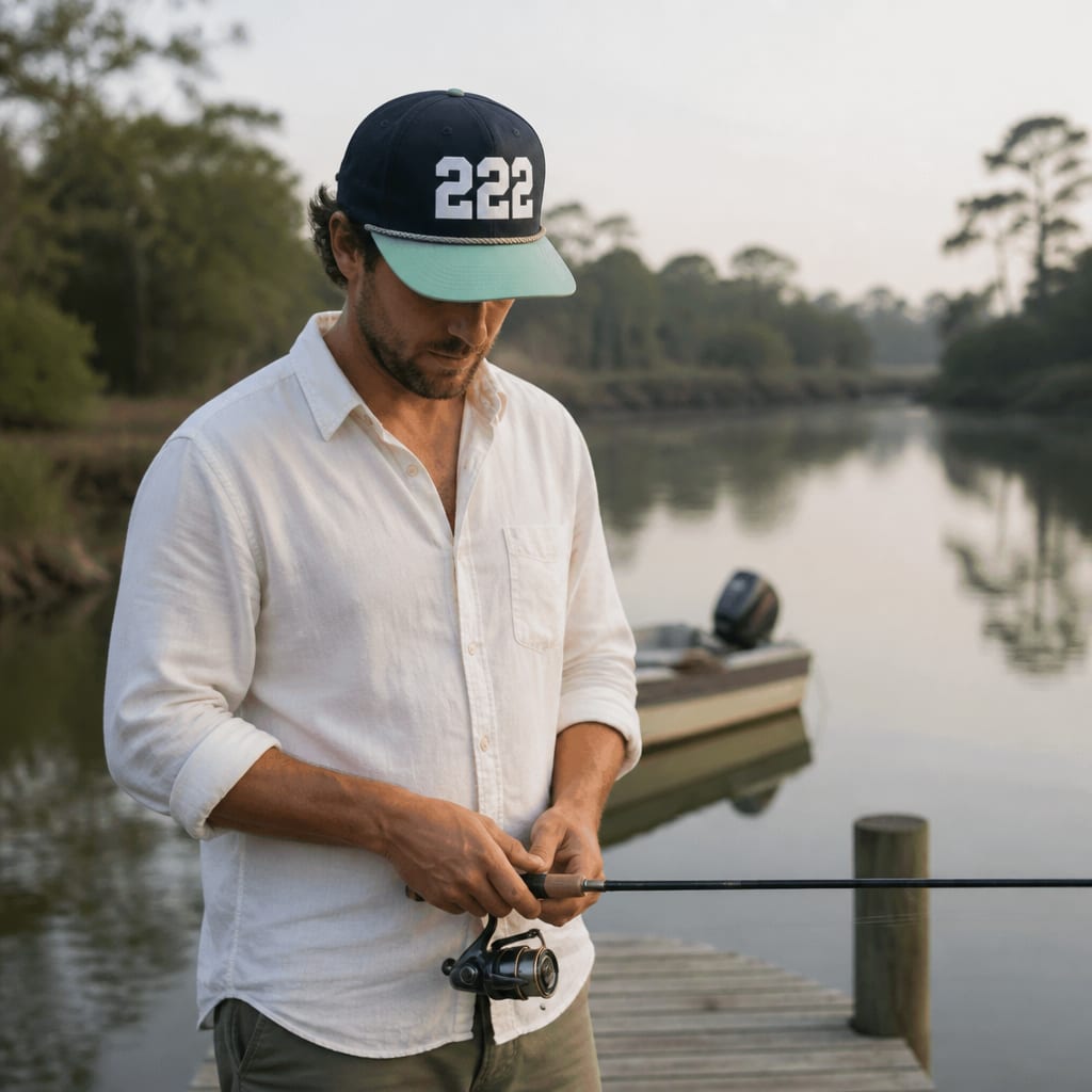 Angel Number 222 Golf Rope Cap, lifestyle