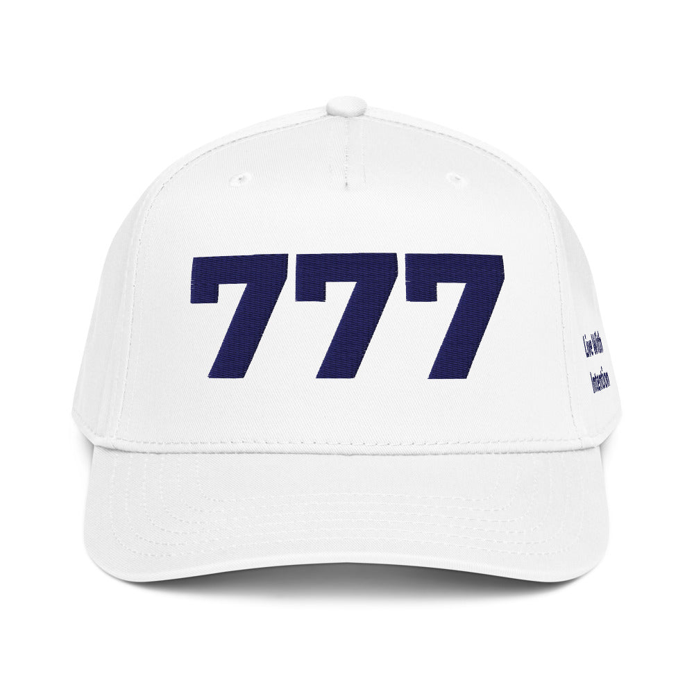Angel Number 777 5 Panel Cap, front