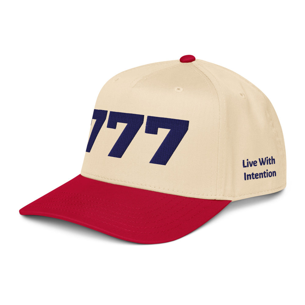 Angel Number 777 5 Panel Cap, side