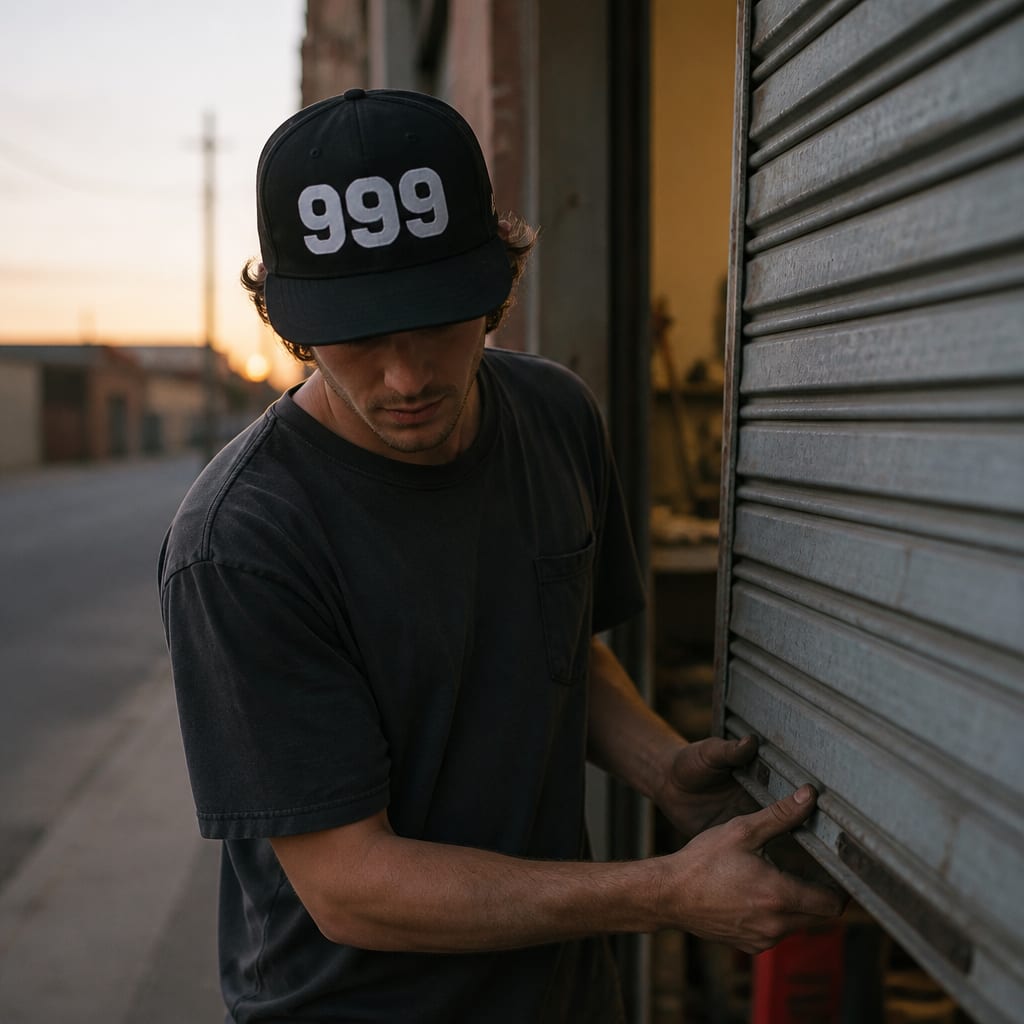 Angel Number 999 5 Panel Cap, lifestyle
