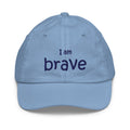 I Am Brave Kids Hat, Baby Blue