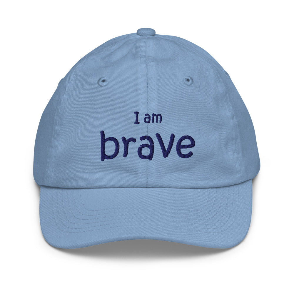 I Am Brave Kids Hat, Baby Blue