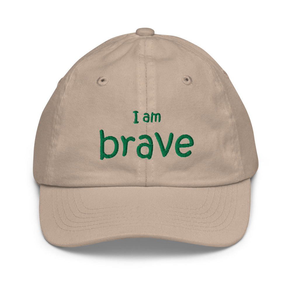 I Am Brave Kids Hat, Khaki