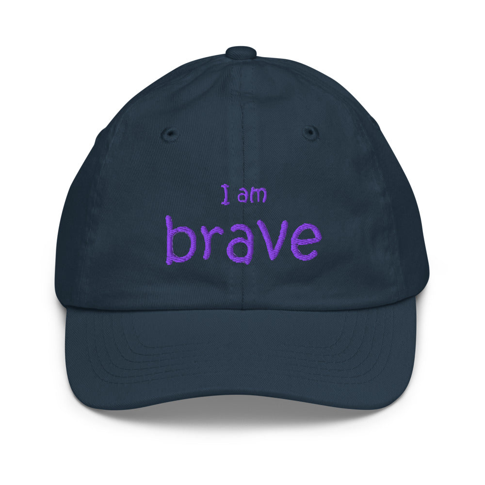 I Am Brave Kids Hat, Navy