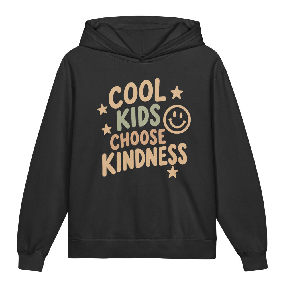 Cool Kids Choose Kindness Kids Hoodie, Black, front