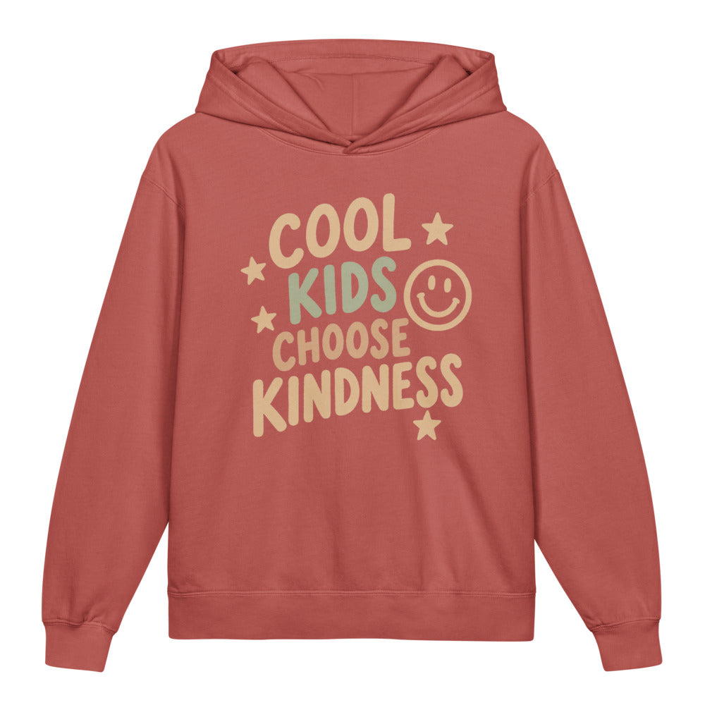 Cool Kids Choose Kindness Kids Hoodie, Crimson, front