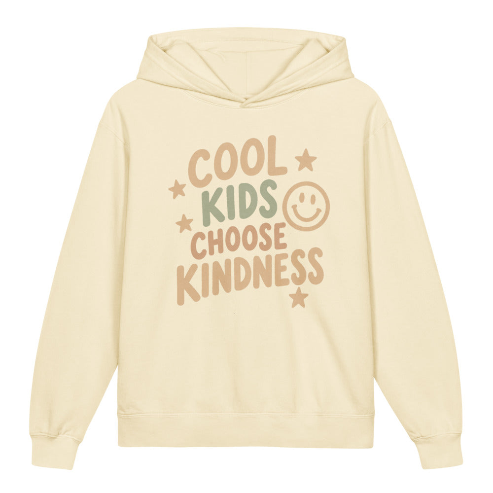 Cool Kids Choose Kindness Kids Hoodie, Ivory, front