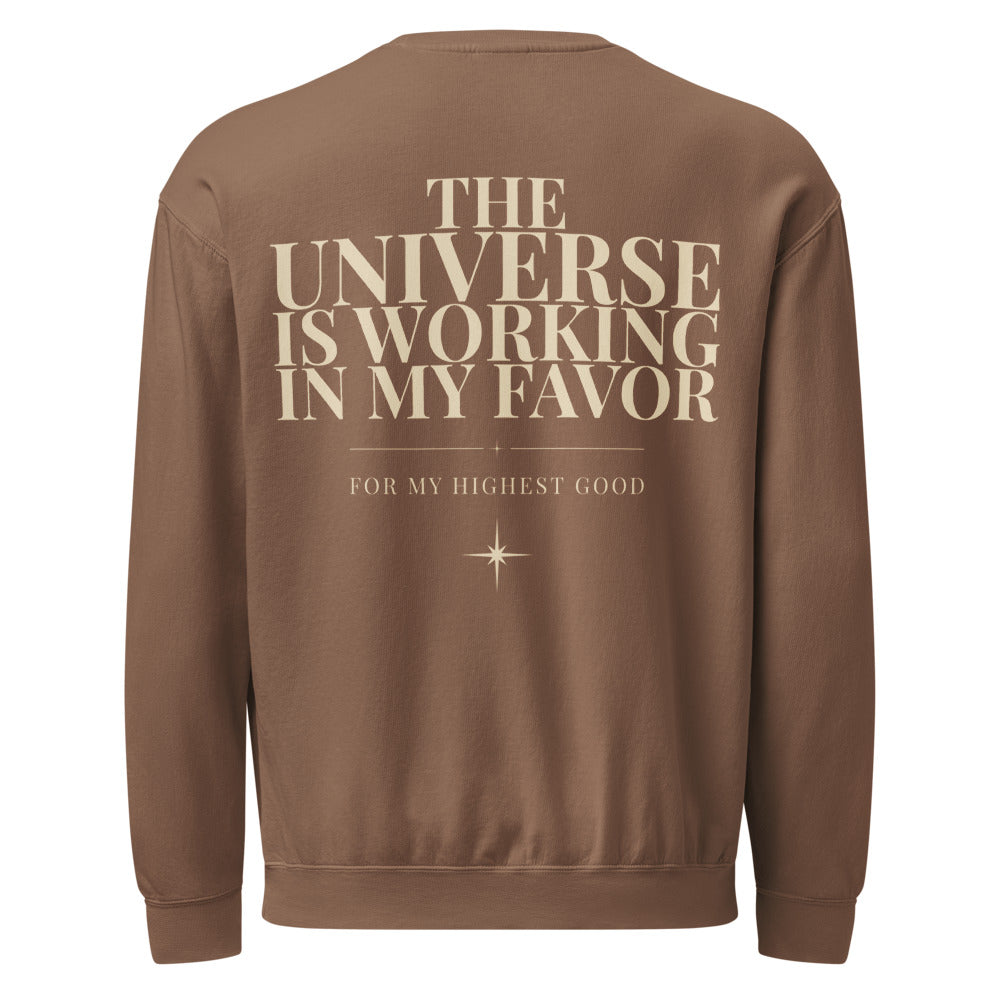 Angel Number 444 Crewneck, Espresso, back