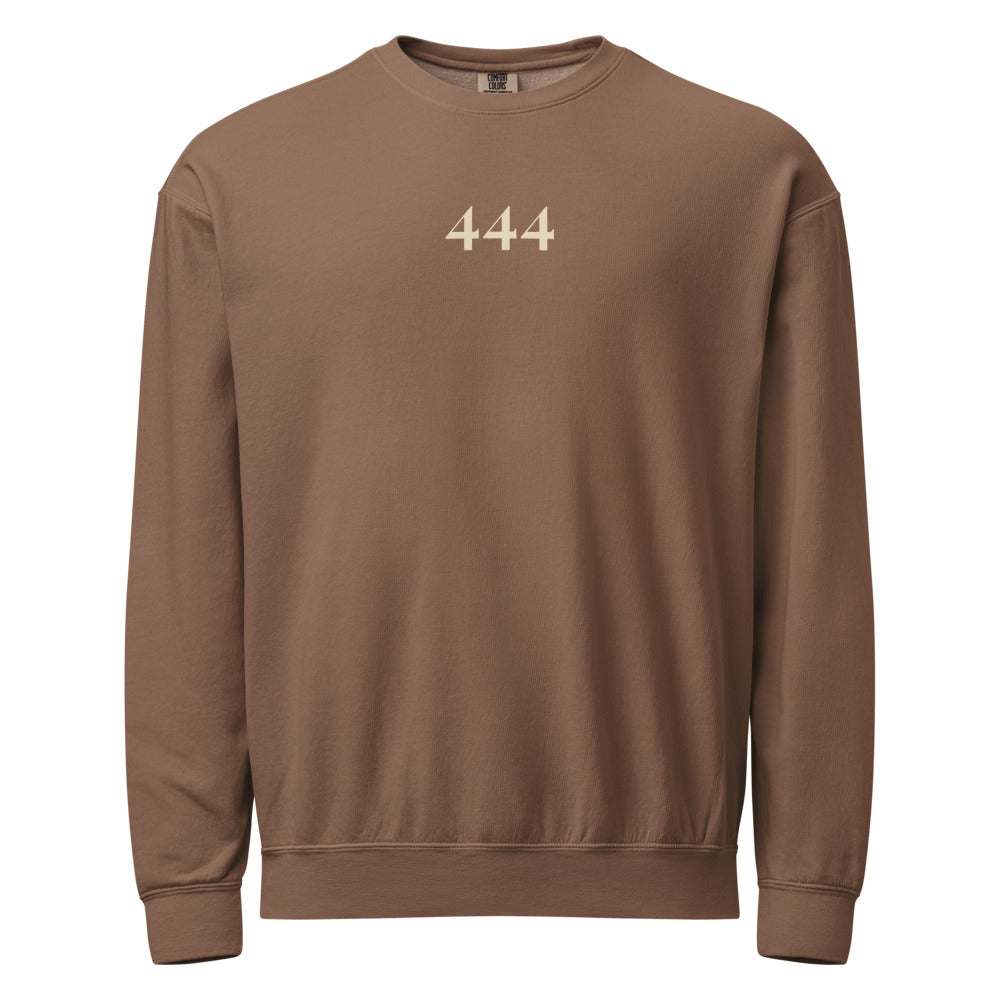 Angel Number 444 Crewneck, Espresso, front