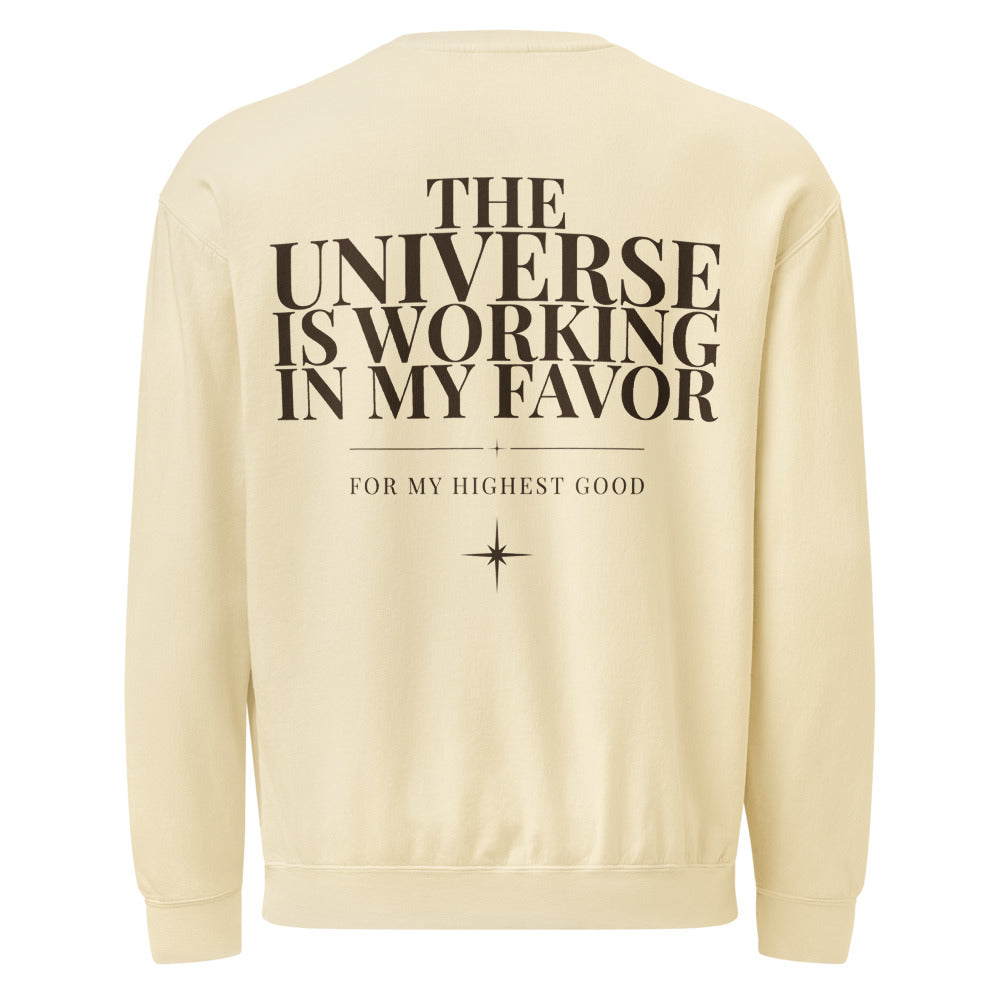 Angel Number 444 Crewneck, Ivory, back