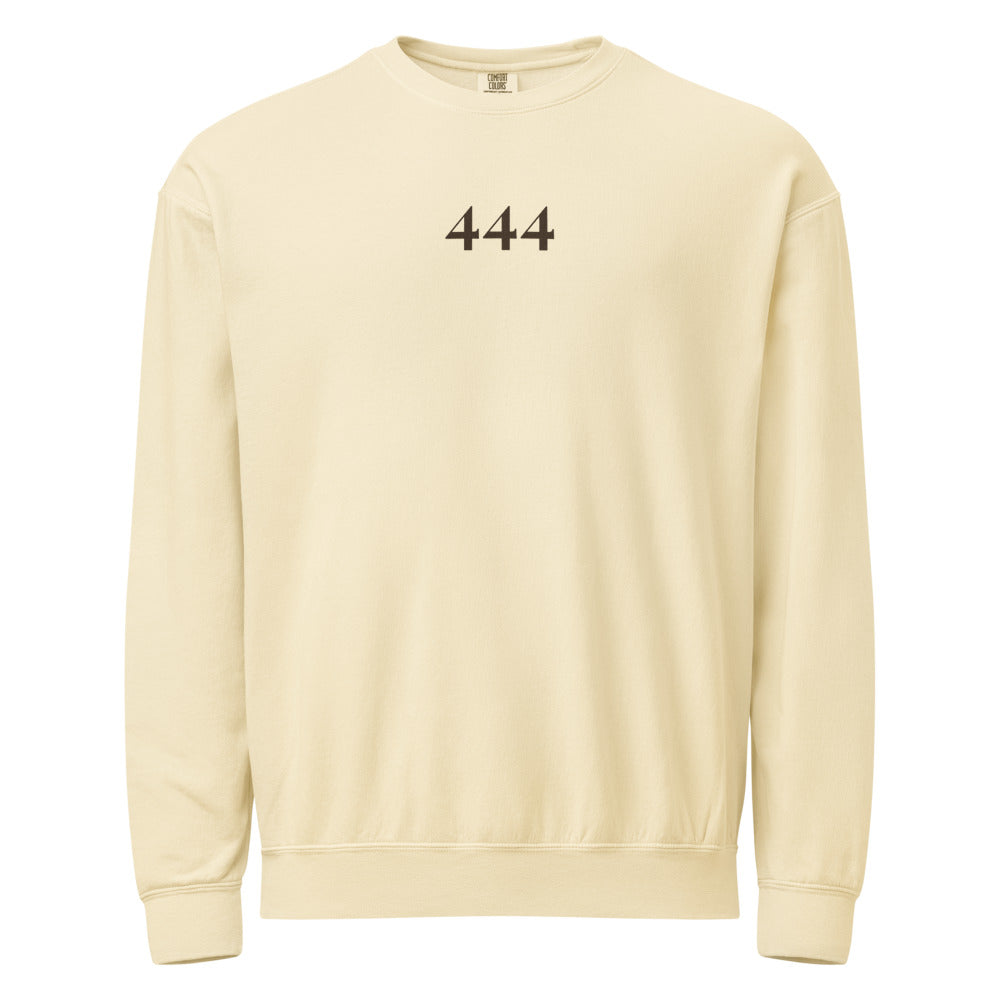 Angel Number 444 Crewneck, Ivory, front