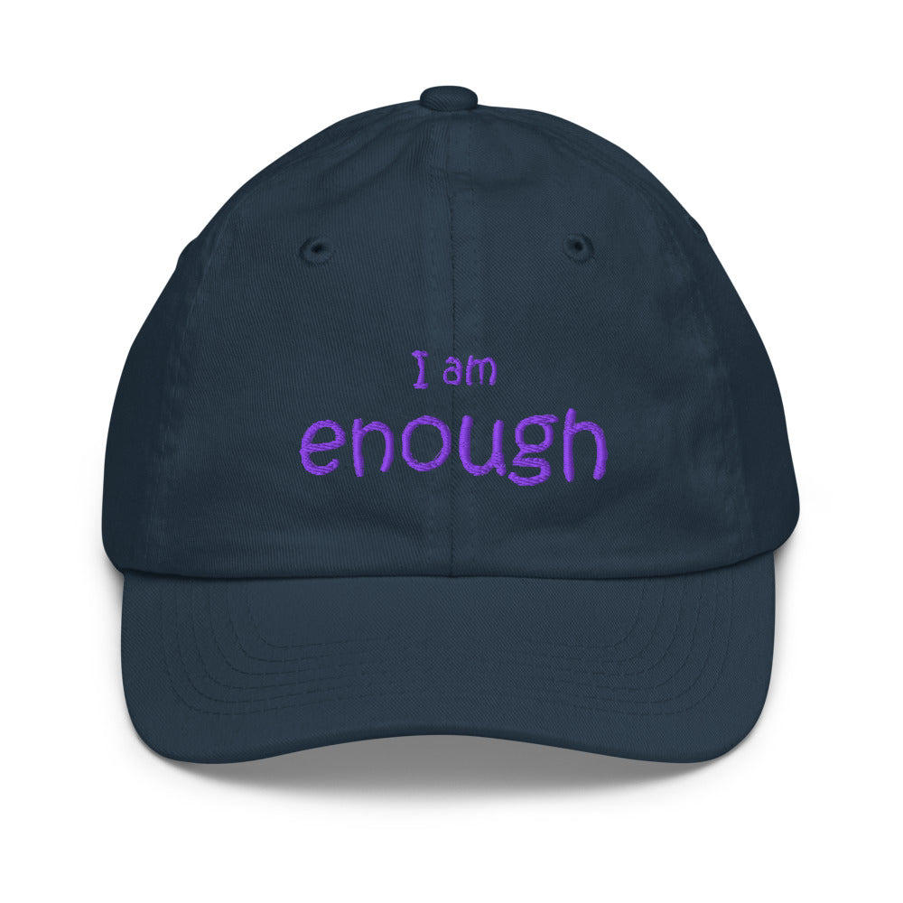 I Am Enough Kids Hat, Navy