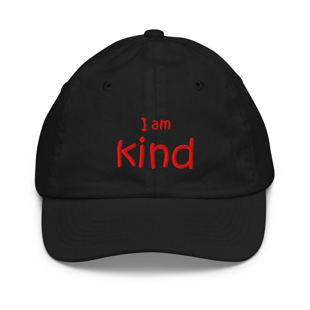 I Am Kind Kids Hat, Black