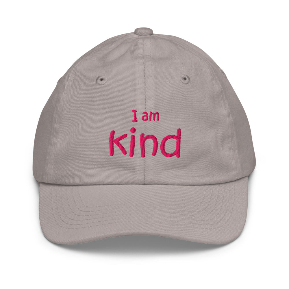 I Am Kind Kids Hat, Grey