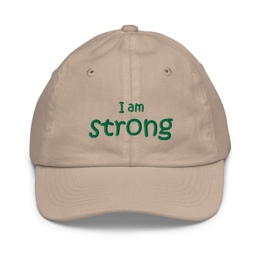 I Am Strong Kids Hat, Khaki