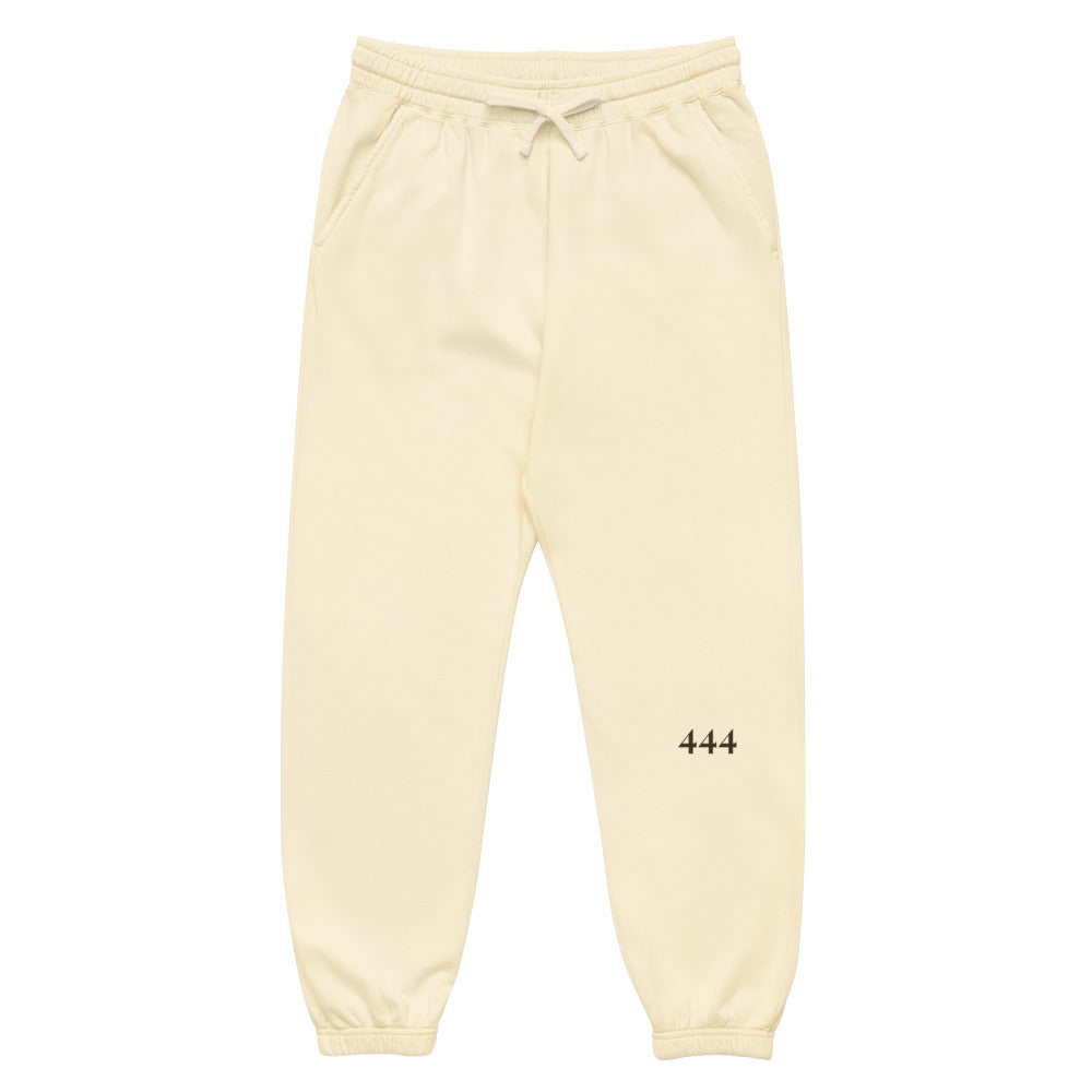 Angel Number 444 Sweatpants, Ivory, leg