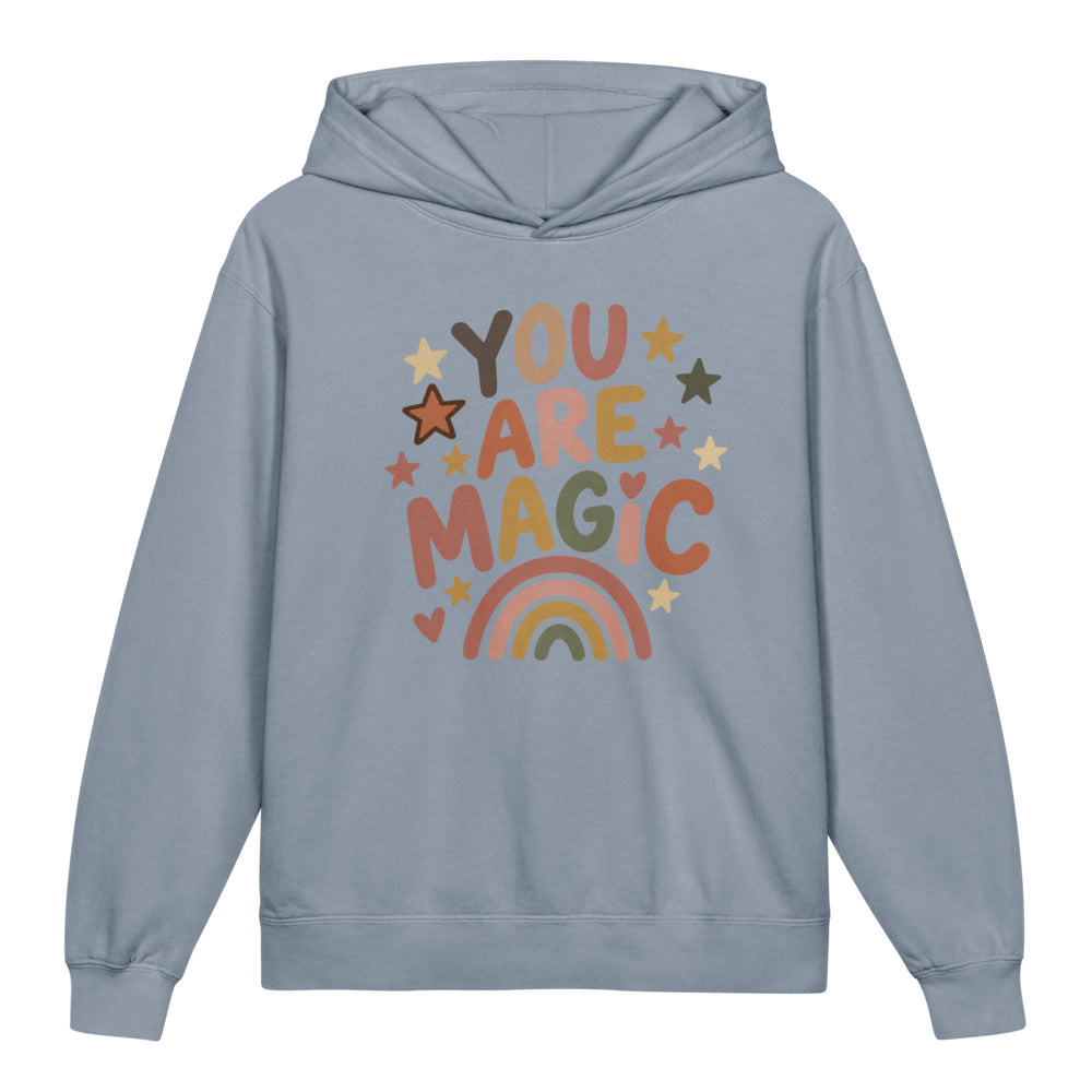 You Are Magic Kids Hoodie, Blue Jean, front
