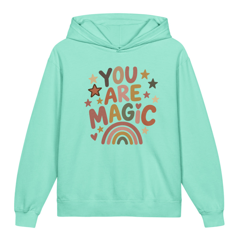 You Are Magic Kids Hoodie, Chalky Mint, front